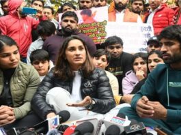 Wrestlers Protest
