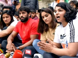 Wrestlers Protest
