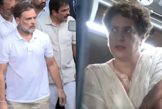 Rahul Gandhi March : सड़क पर उतरा विपक्ष, राहुल गांधी की अगुवाई में बस मार्च Rahul Gandhi March