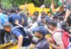 CJP protest : संसद भवन के करीब पहुंचे प्रदर्शनकारी, अमित शाह से मिलने पहुंचे धर्मेंद्र प्रधान CJP protest